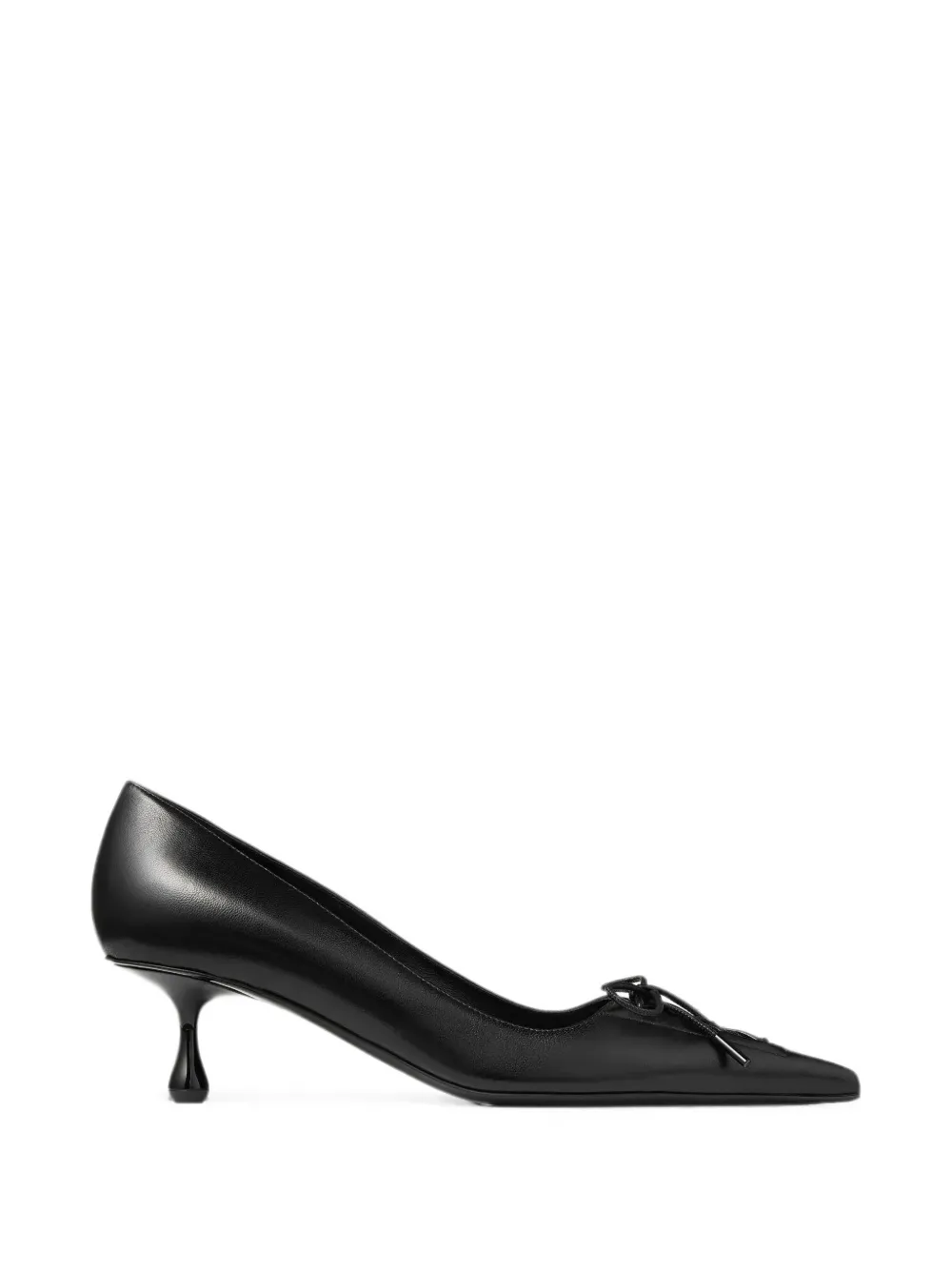 Jimmy Choo Scarlett lace-up leather heeled pumps Zwart