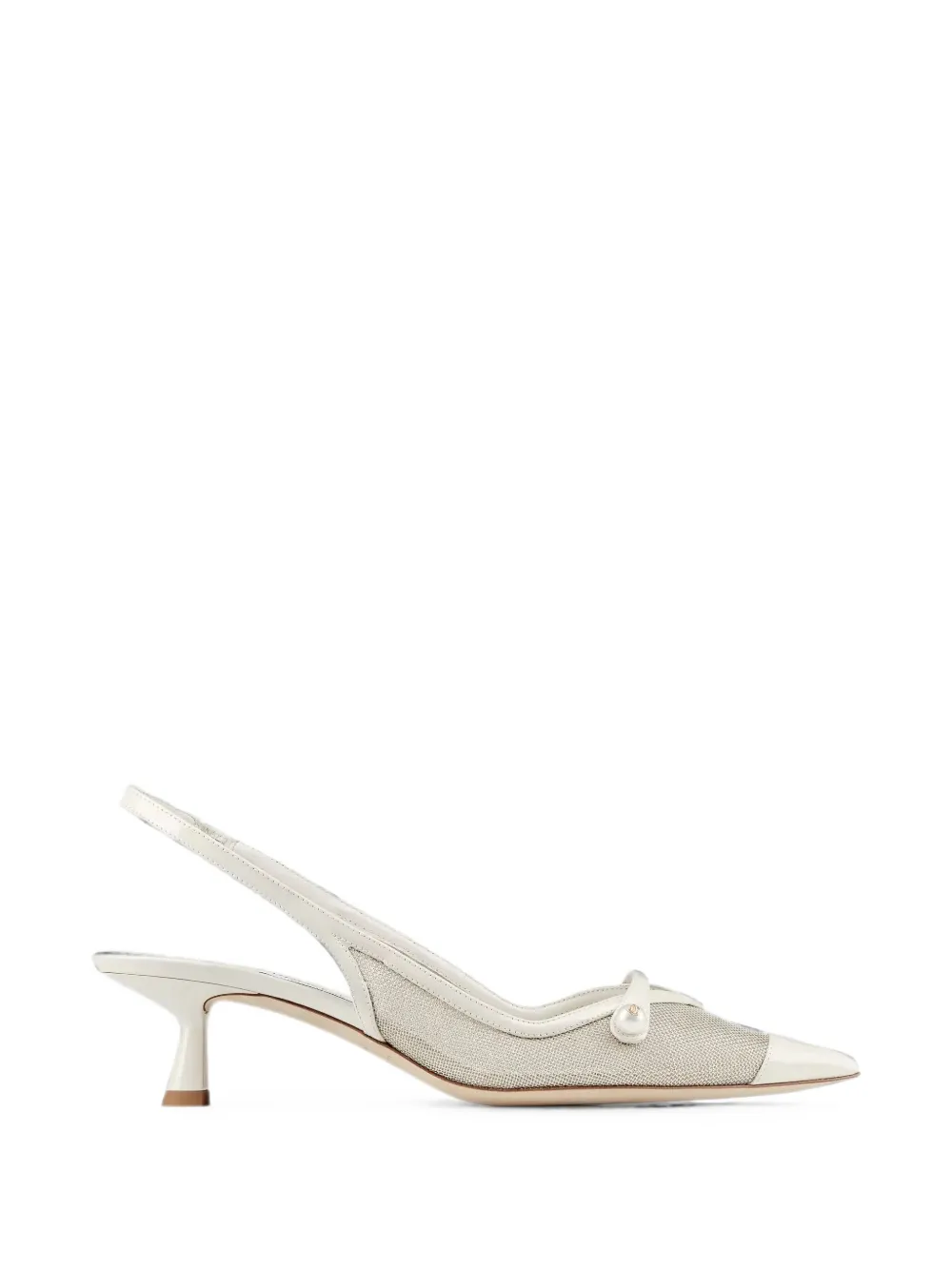 Jimmy Choo Amita leather heeled pumps Wit