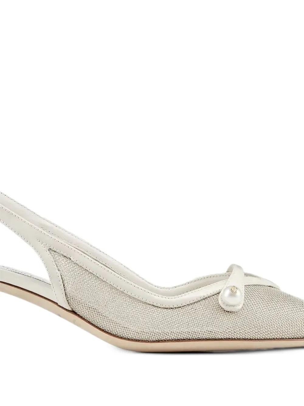 Jimmy Choo Amita leather heeled pumps Wit
