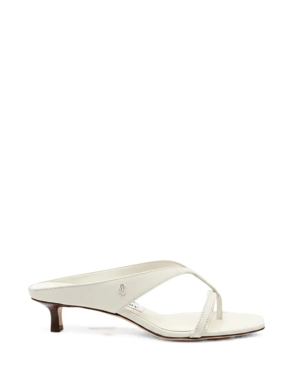 Jimmy Choo leather thong sandals Wit