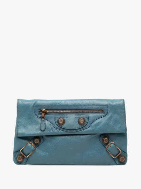 Balenciaga Pre-Owned 2005-2010 Lambskin Motocross Giant 21 Envelope clutch bag