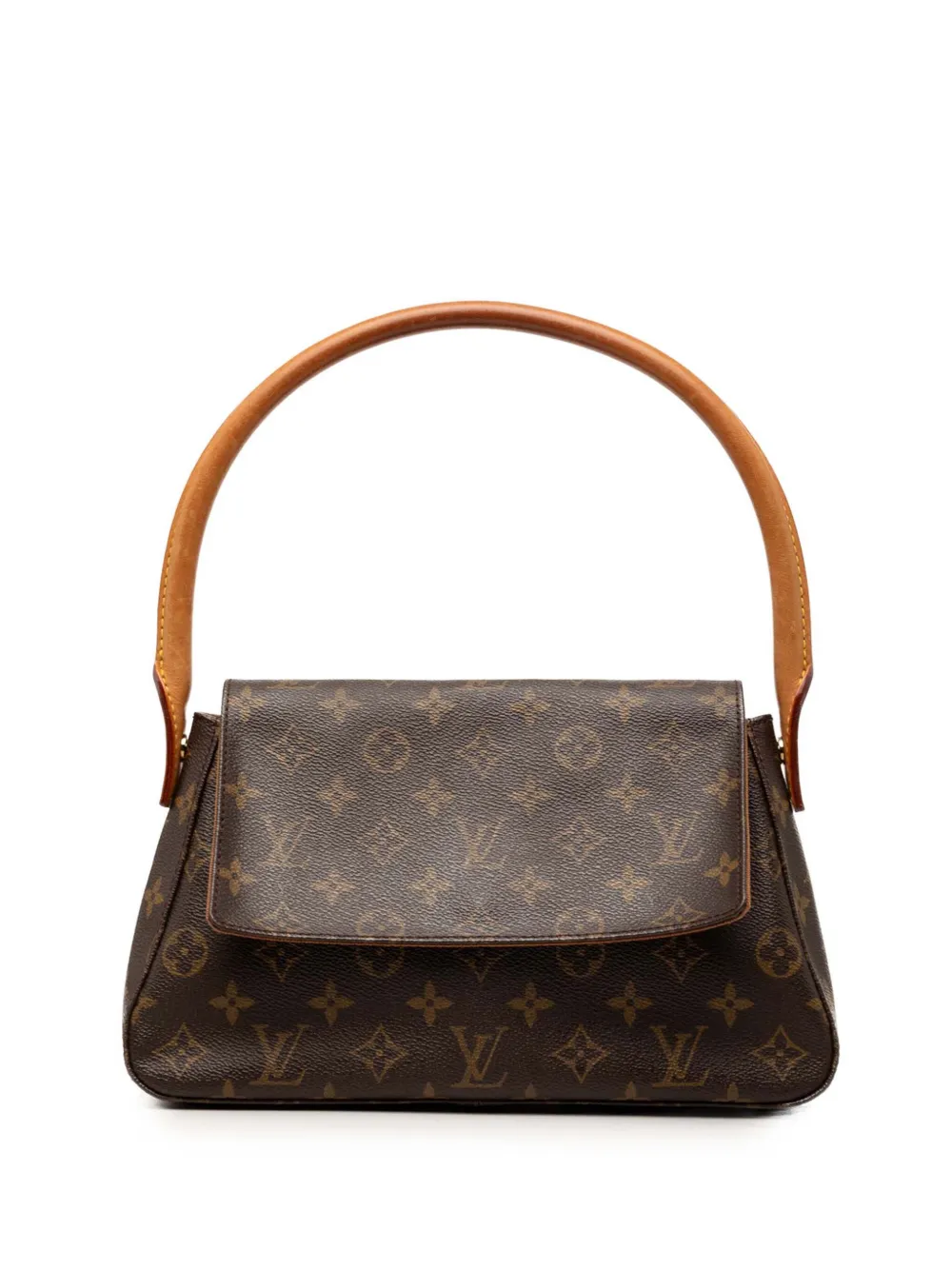 Louis Vuitton Pre-Owned Borsa a spalla Looping Mini con monogramma 2001 - Marrone