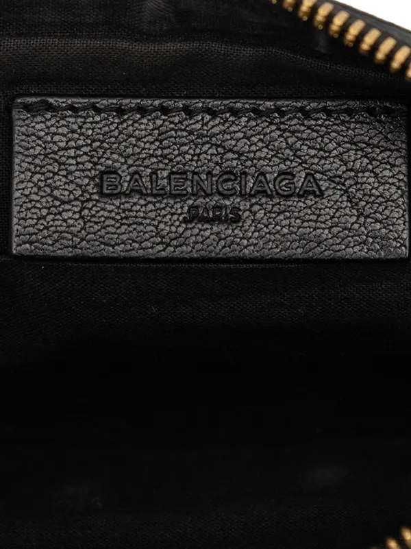 Balenciaga Pre-Owned 2016 Goatskin Motocross Classic Metallic Edge