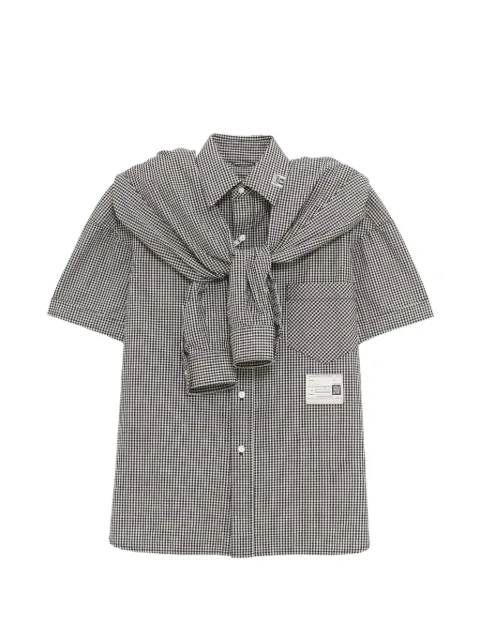 Maison MIHARA YASUHIRO camisa con motivo de cuadros gingham