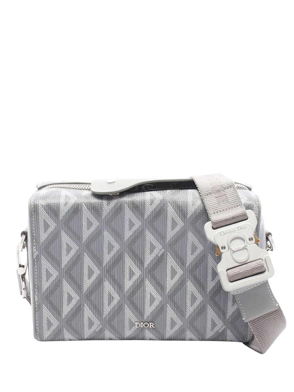 Christian Dior Pre-Owned 2021-2026 CD Diamond Coated Canvas Lingot 22 Bag crossbody bag - Grey