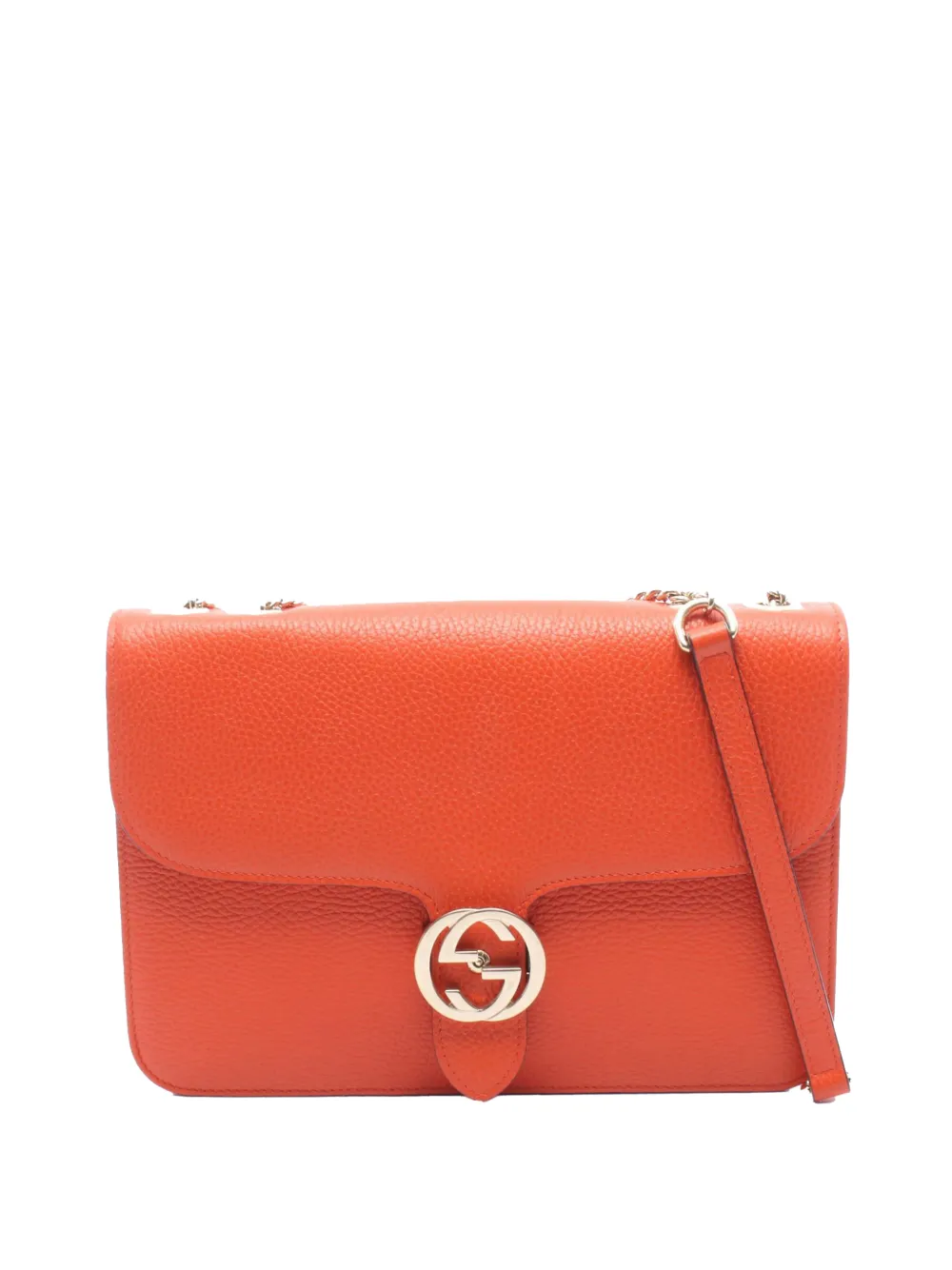 Gucci Pre-Owned Borsa a tracolla Dollar GG media in pelle di vitello 2000-2015 - Arancione