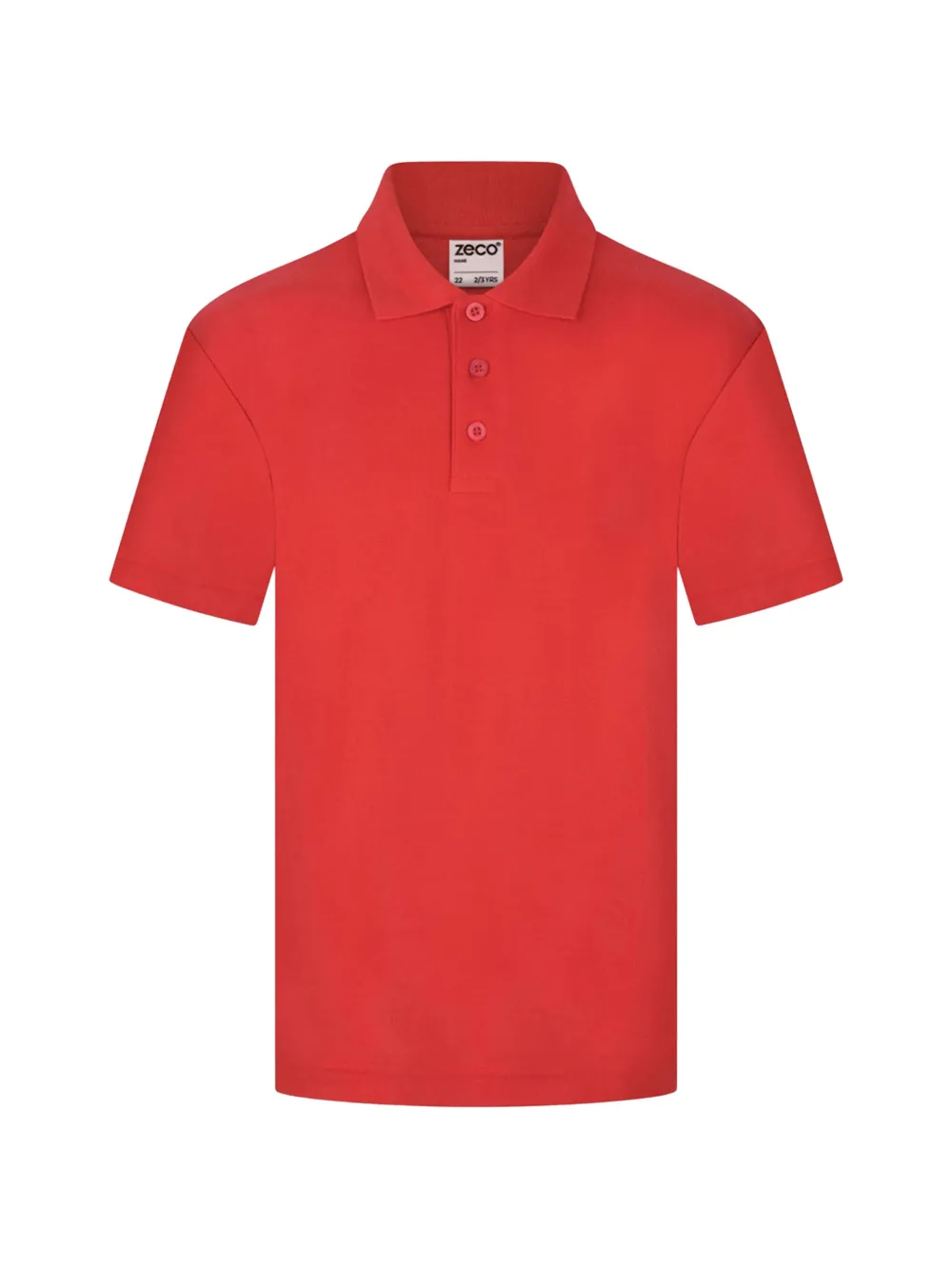 Zeco Schoolwear kids piqué short-sleeve polo shirt - Rosso