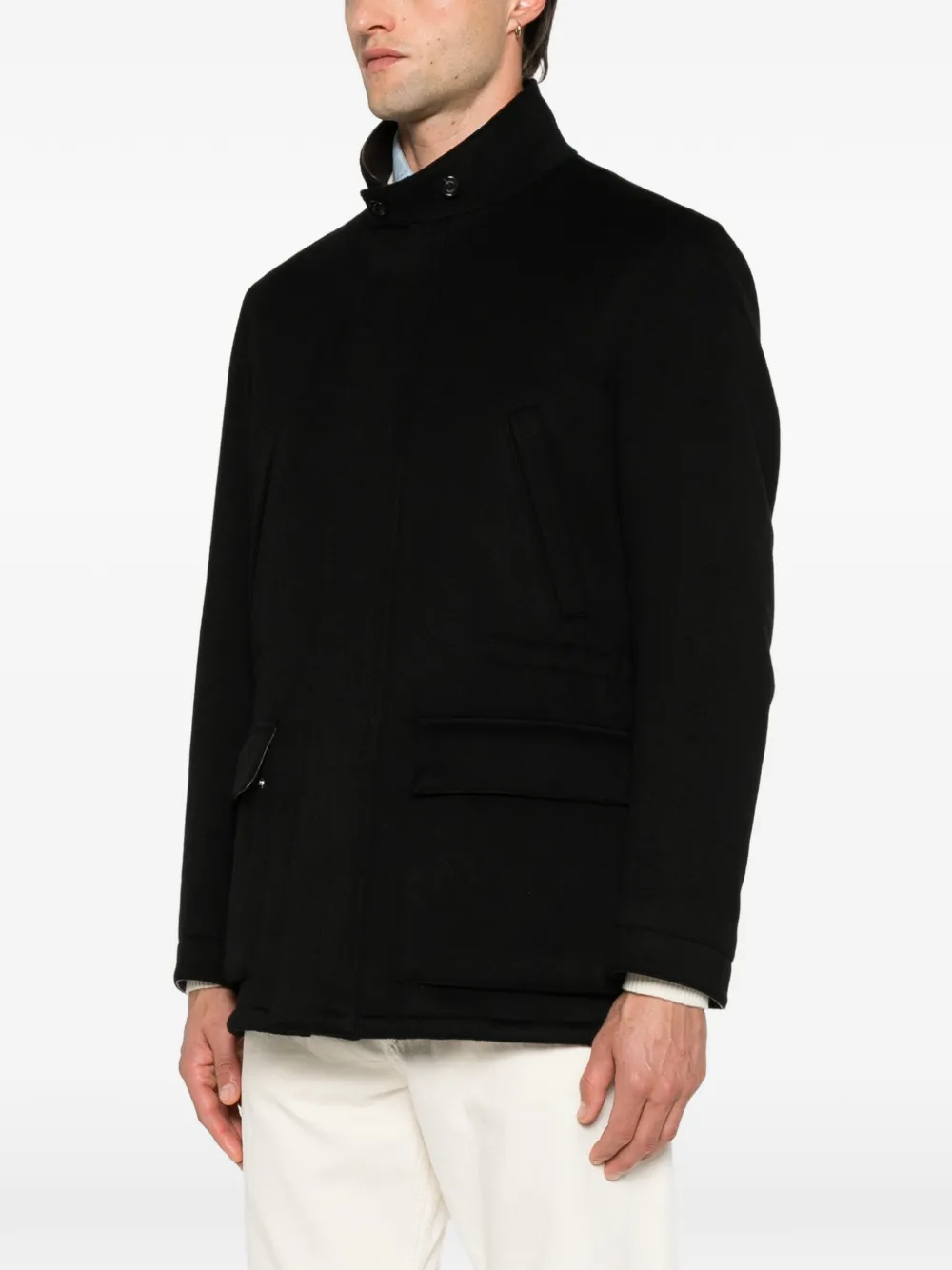 Lardini Waterbestendig shirtjack Zwart