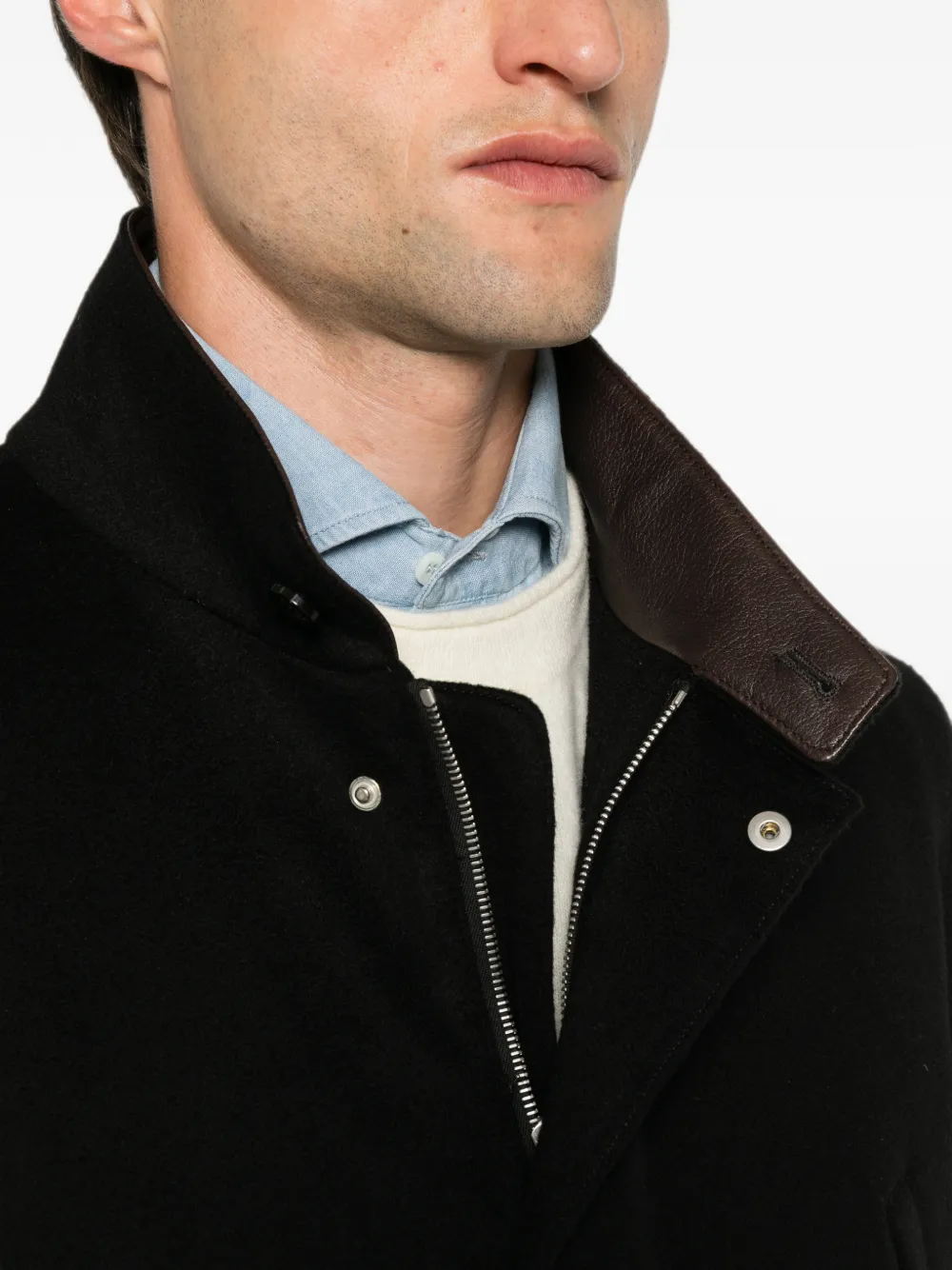 Lardini Waterbestendig shirtjack Zwart