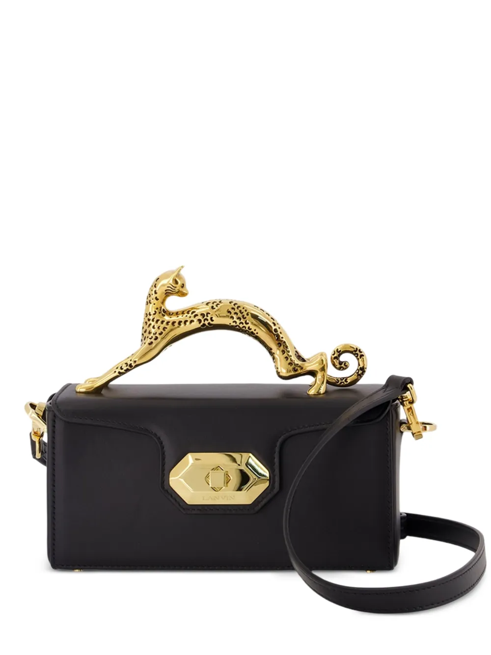 Lanvin Pencil Cat clutch bag - Nero