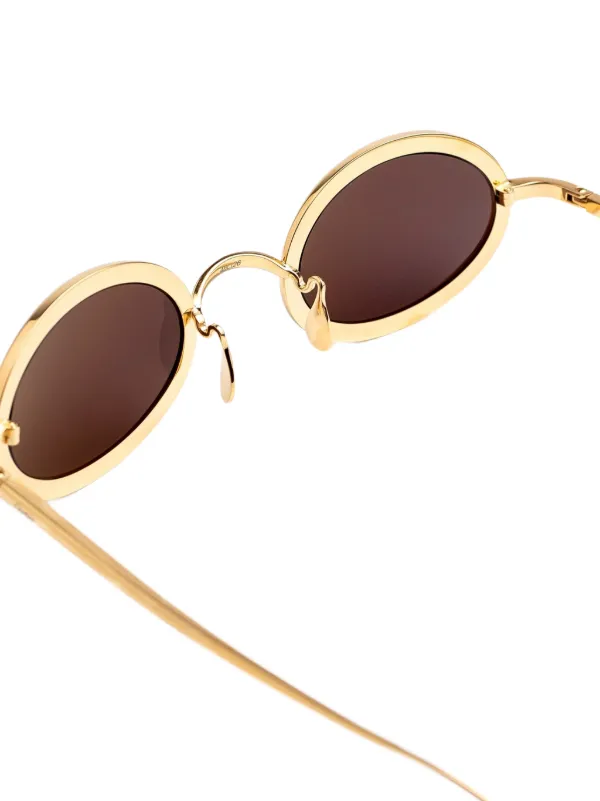 パ*ル様 Cartier ゴールドフレーム オーバル サングラス　度入り Cartier Eyewear ベニュワール オーバルフレーム サングラス