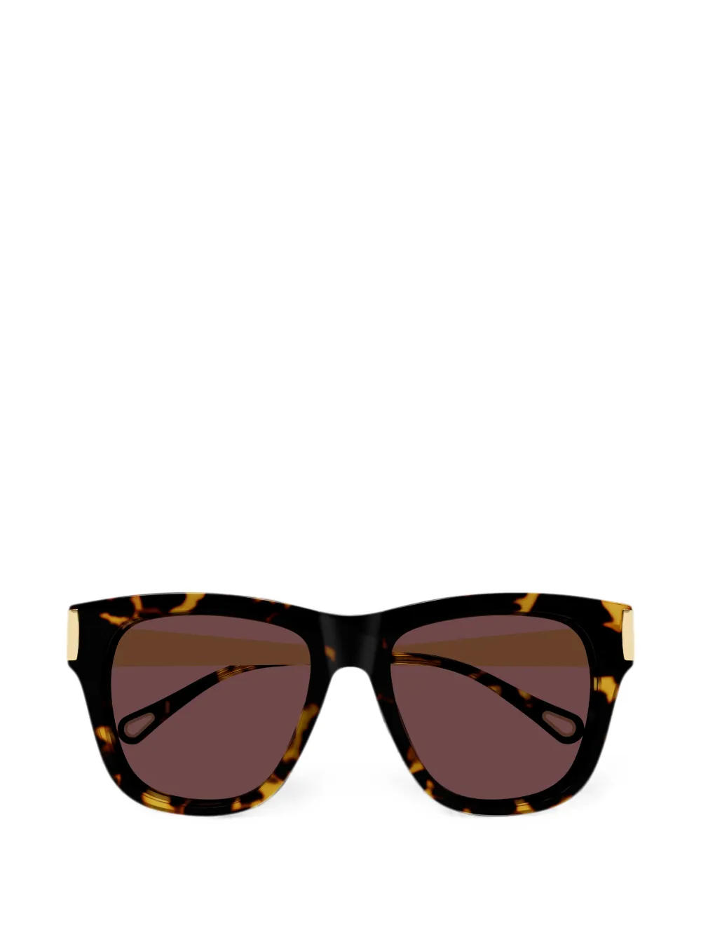Chloé Eyewear Holly tortoiseshell-effect square-frame sunglasses - Marrone