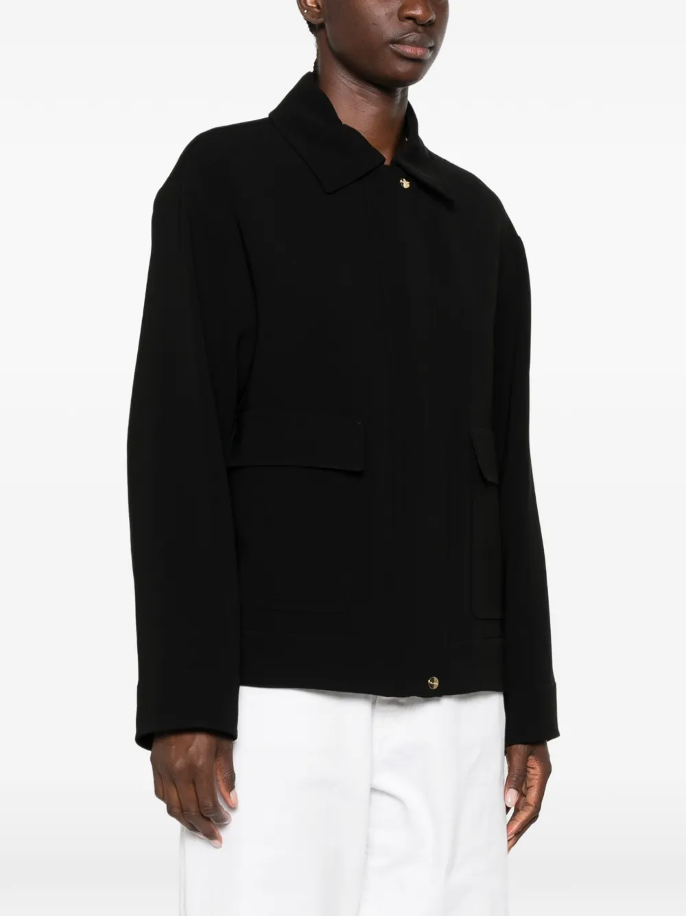 Max Mara Jack met klepzak Zwart