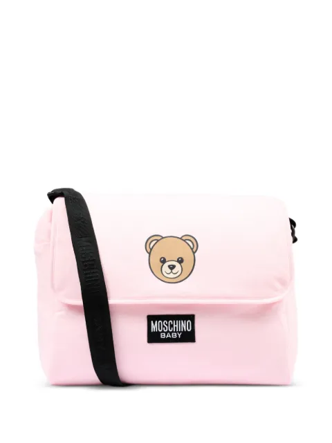 Moschino Kids pañalera con motivo Teddy Bear