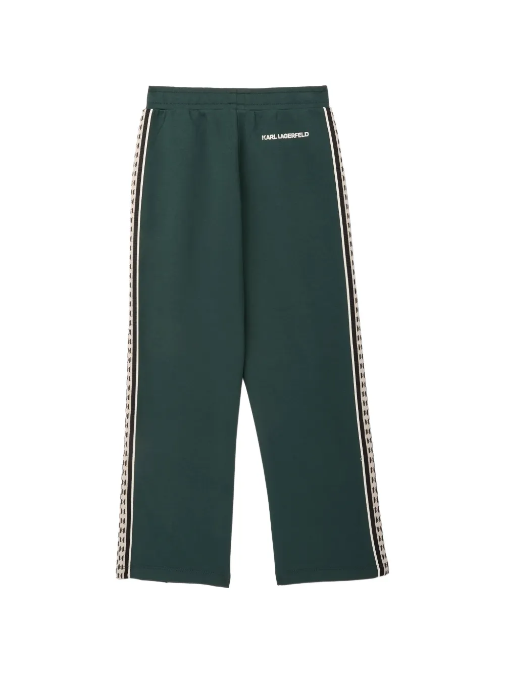 Karl Lagerfeld Kids logo-tape track pants Groen