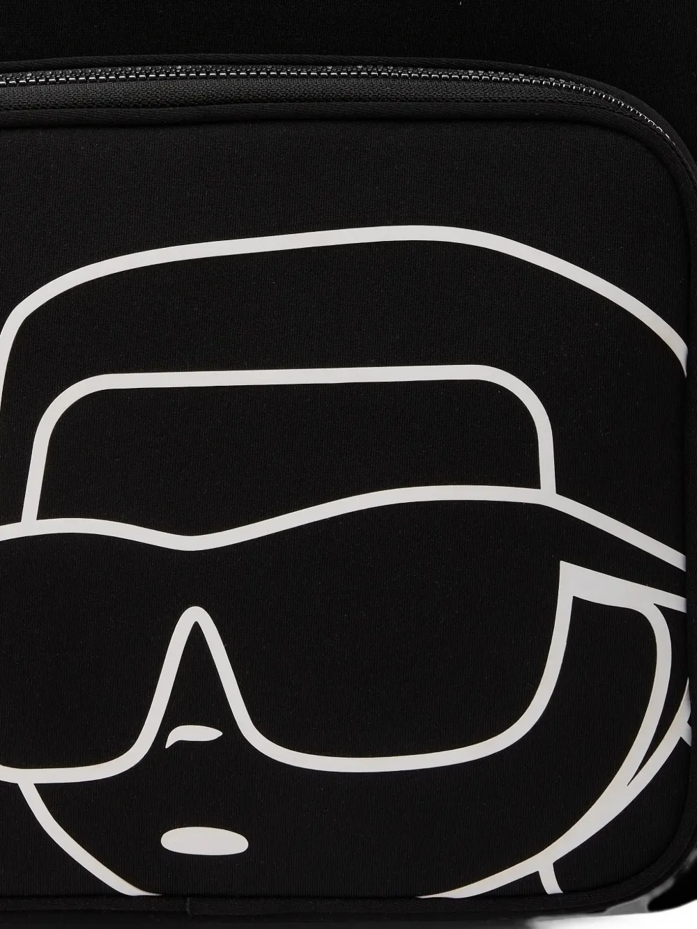 Karl Lagerfeld Kids Rugzak met grafische print en rits Zwart