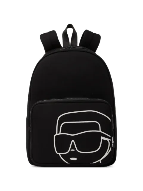 Karl Lagerfeld Kids graphic-print zip-around backpack