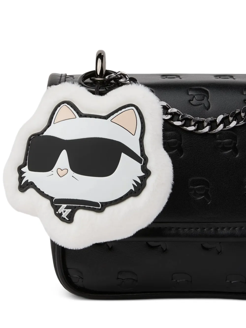 Karl Lagerfeld Kids Ikon Choupette schoudertas Zwart