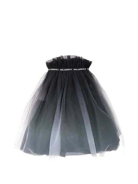 Karl Lagerfeld Kids crystal-embellished ruffled skirt