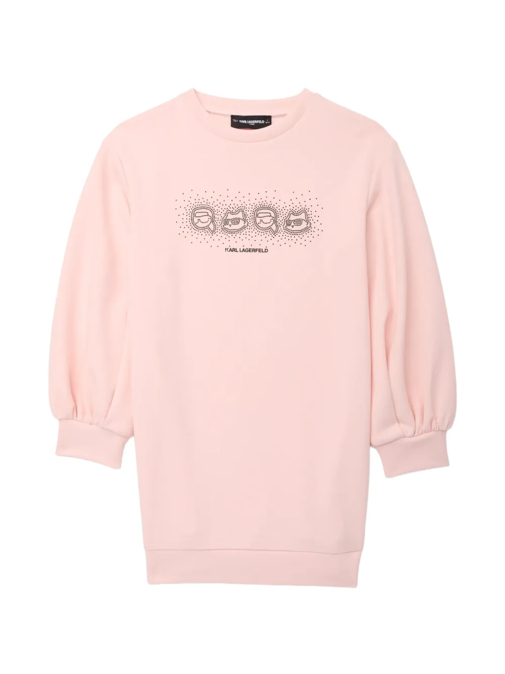 Karl Lagerfeld Kids Ikon Kleid mit Strass - Rosa