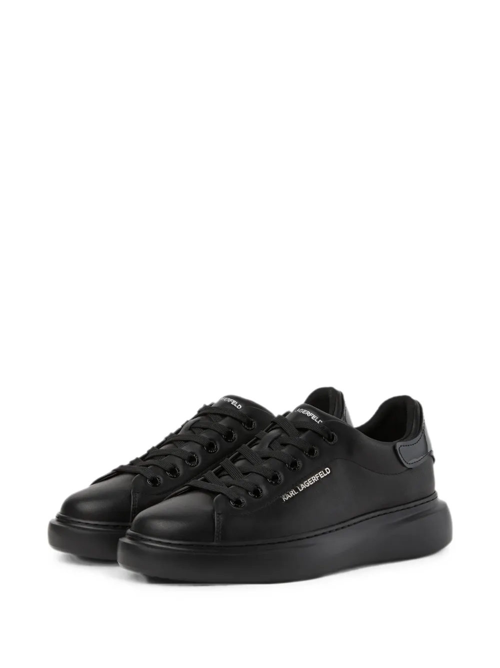 Karl Lagerfeld Jeans Ikon NFT Kore leather sneakers Zwart