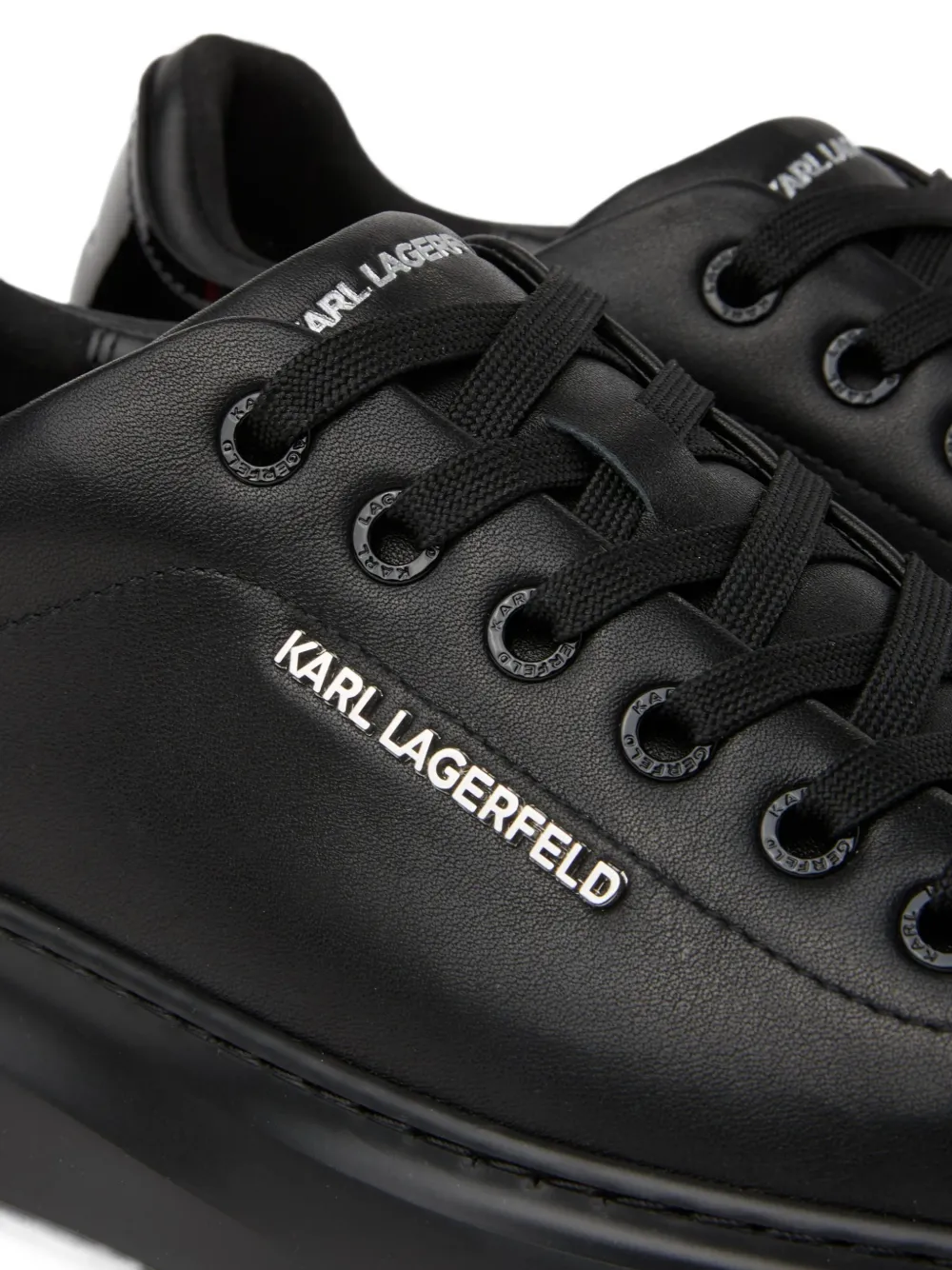 Karl Lagerfeld Jeans Ikon NFT Kore leather sneakers Zwart