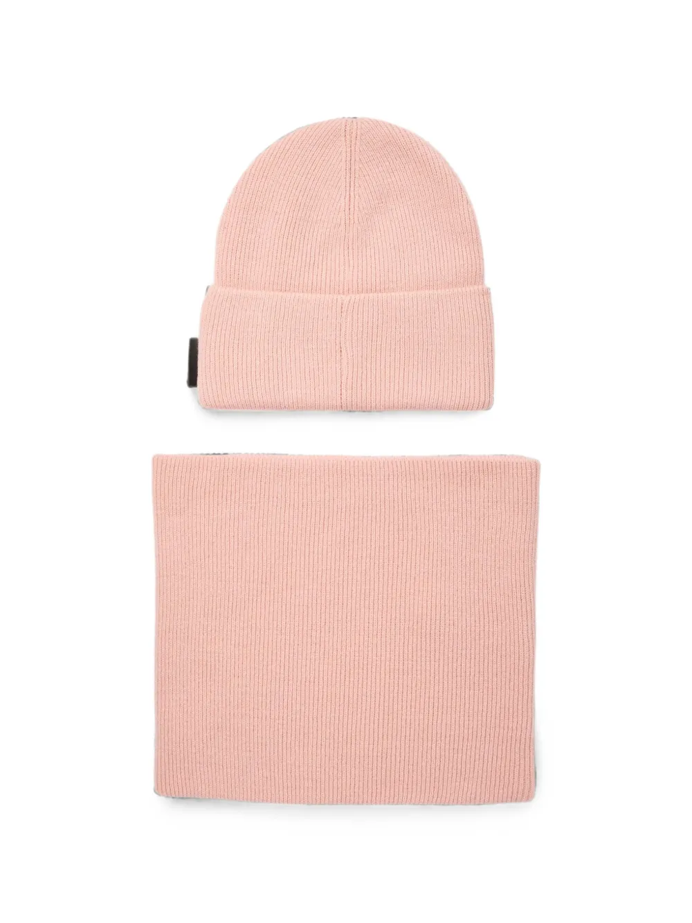 Karl Lagerfeld Kids Muts en sjaal met Choupette-patroon Roze
