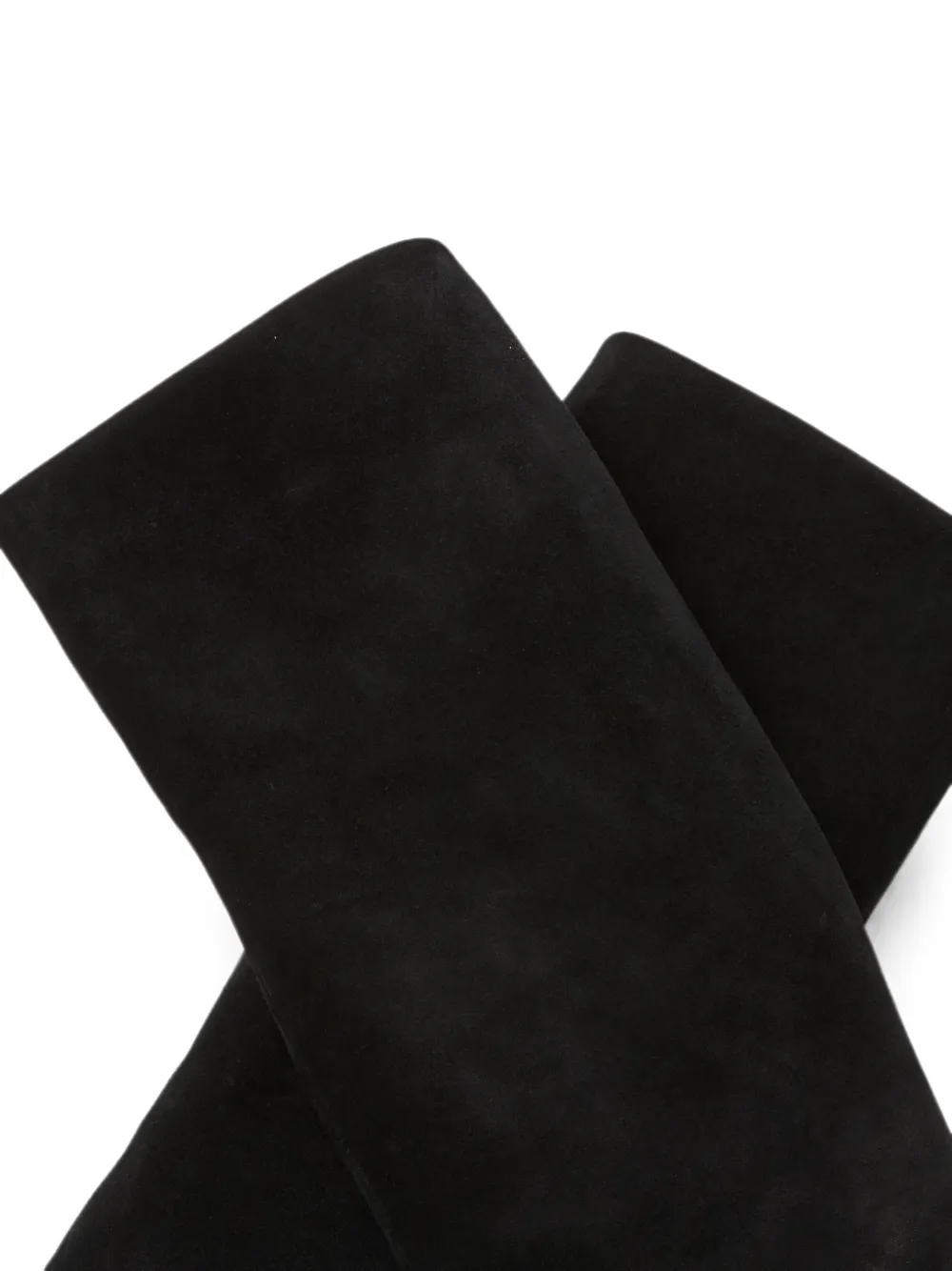 Karl Lagerfeld Debutante fold-down high-leg boots Zwart