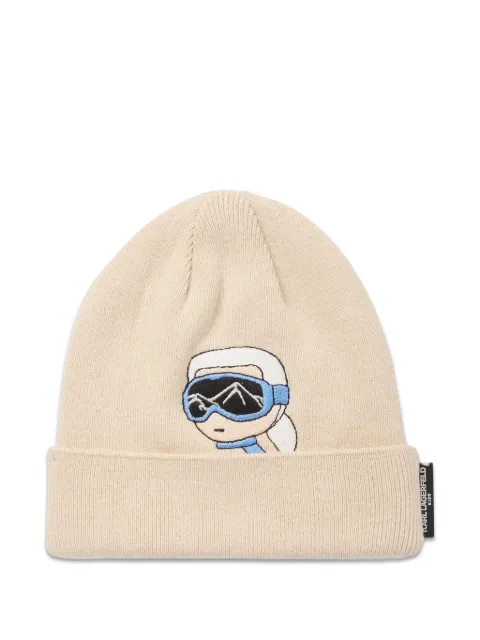 Karl Lagerfeld Kids Ikonik Karl embroidered beanie hat