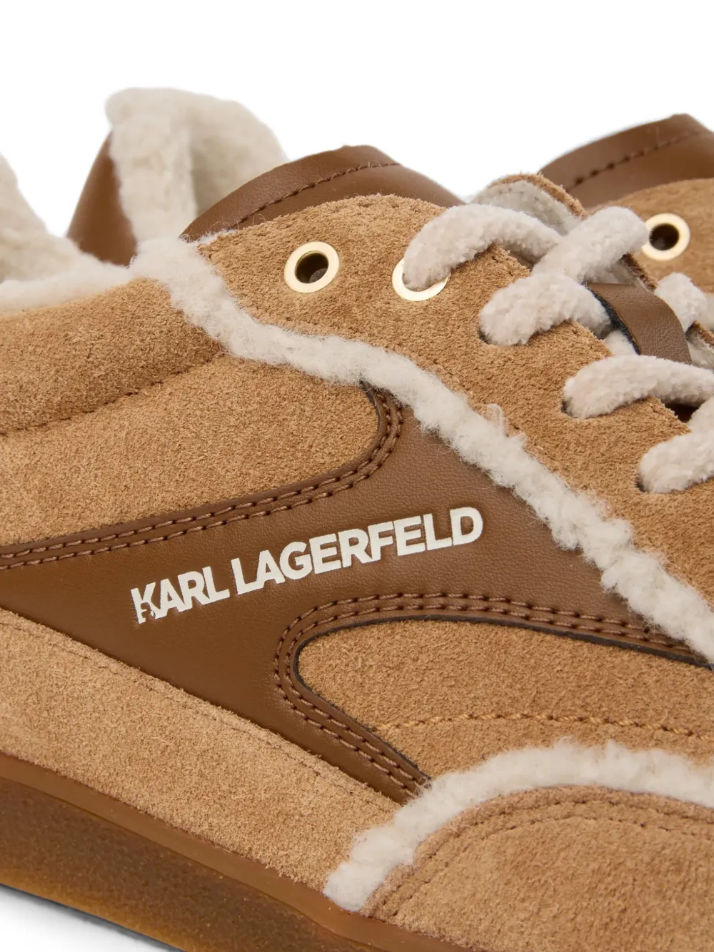 Karl Lagerfeld Kandidate lined sneakers Bruin