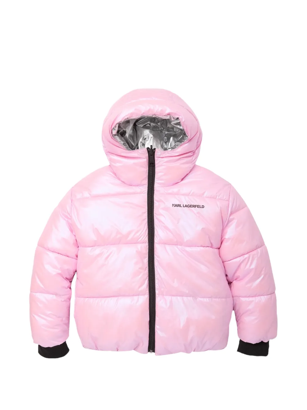 Karl Lagerfeld Kids Omkeerbaar donsjack Roze