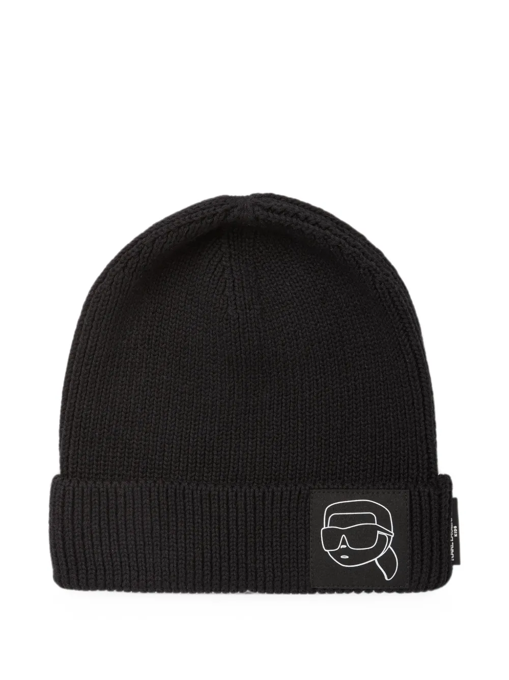Karl Lagerfeld Kids Berretto con applicazione logo - Nero