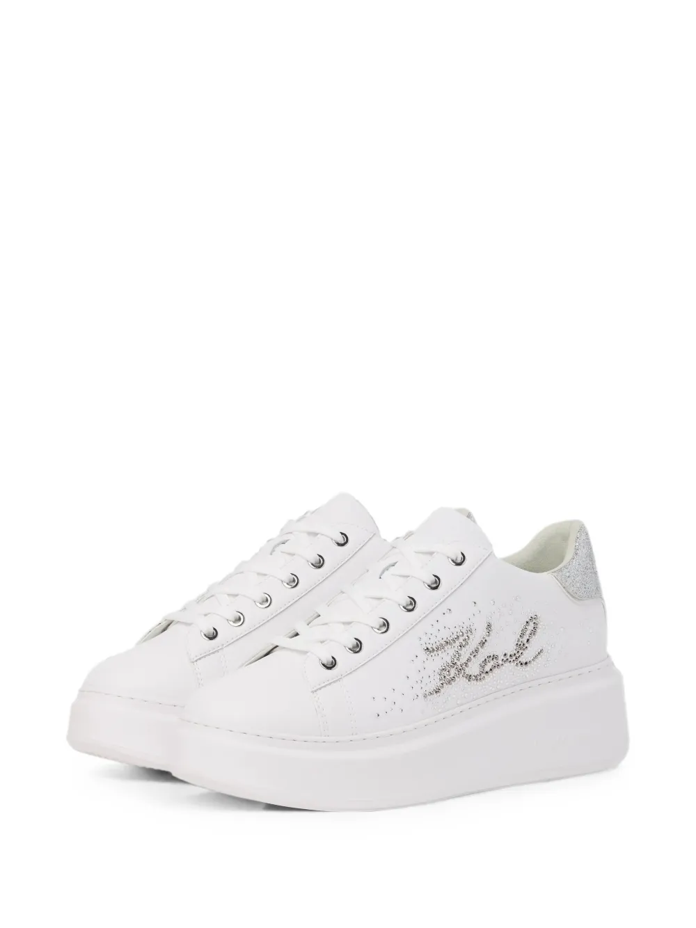 Karl Lagerfeld Anakapri rhinestone sneakers Wit