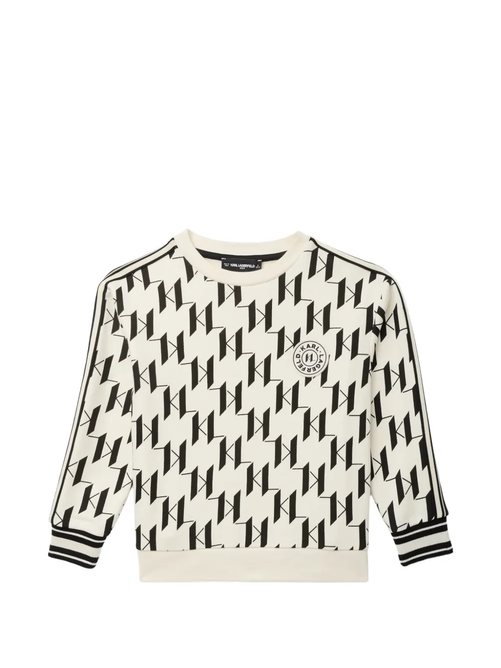 Karl Lagerfeld Kids Felpa con monogramma - Toni neutri