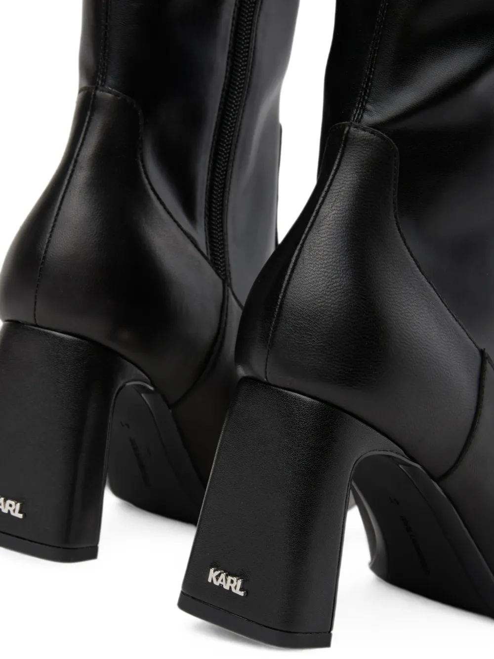 Karl Lagerfeld Kati buckle-strap boots Zwart