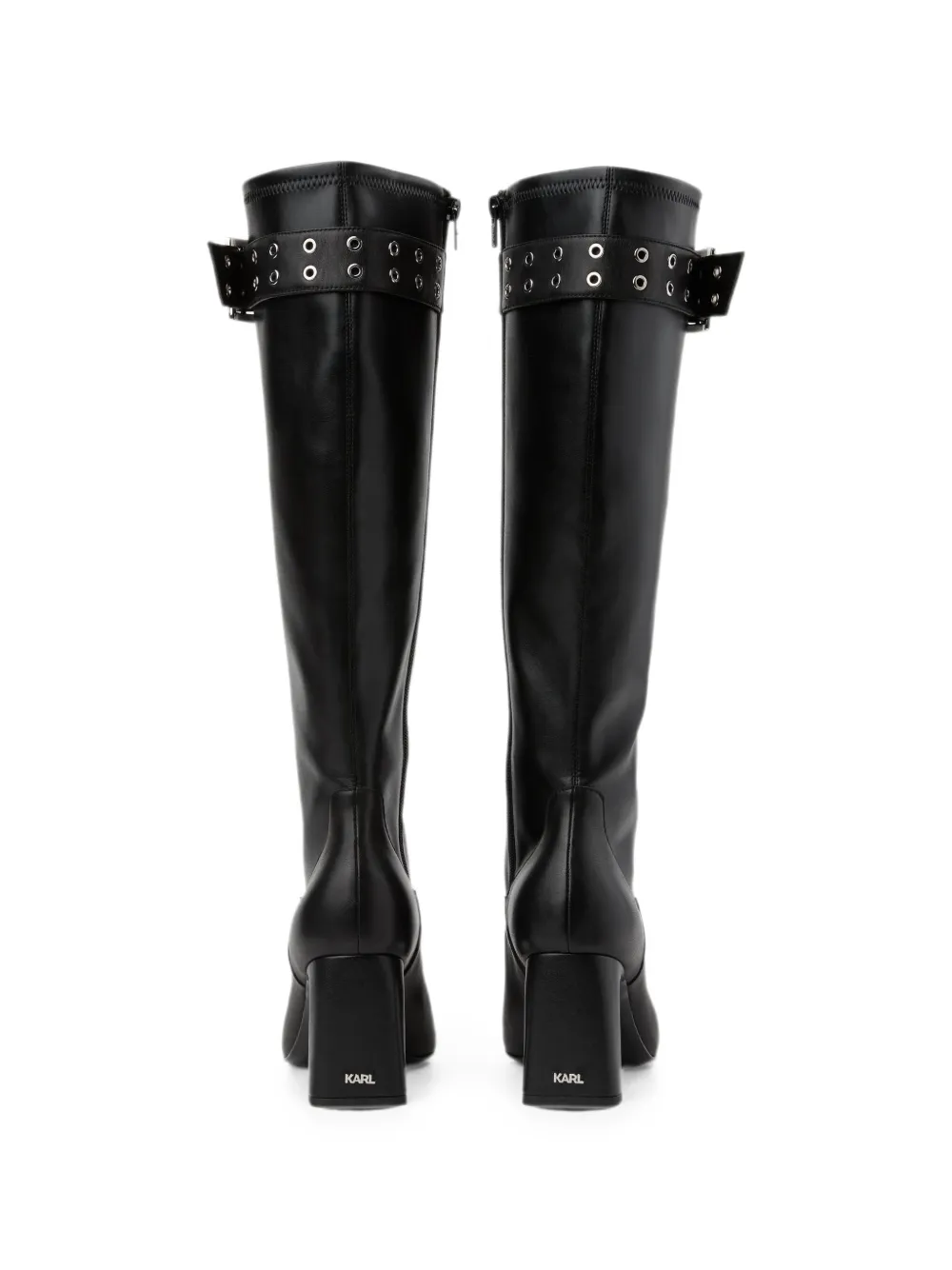Karl Lagerfeld Kati buckle-strap boots Zwart