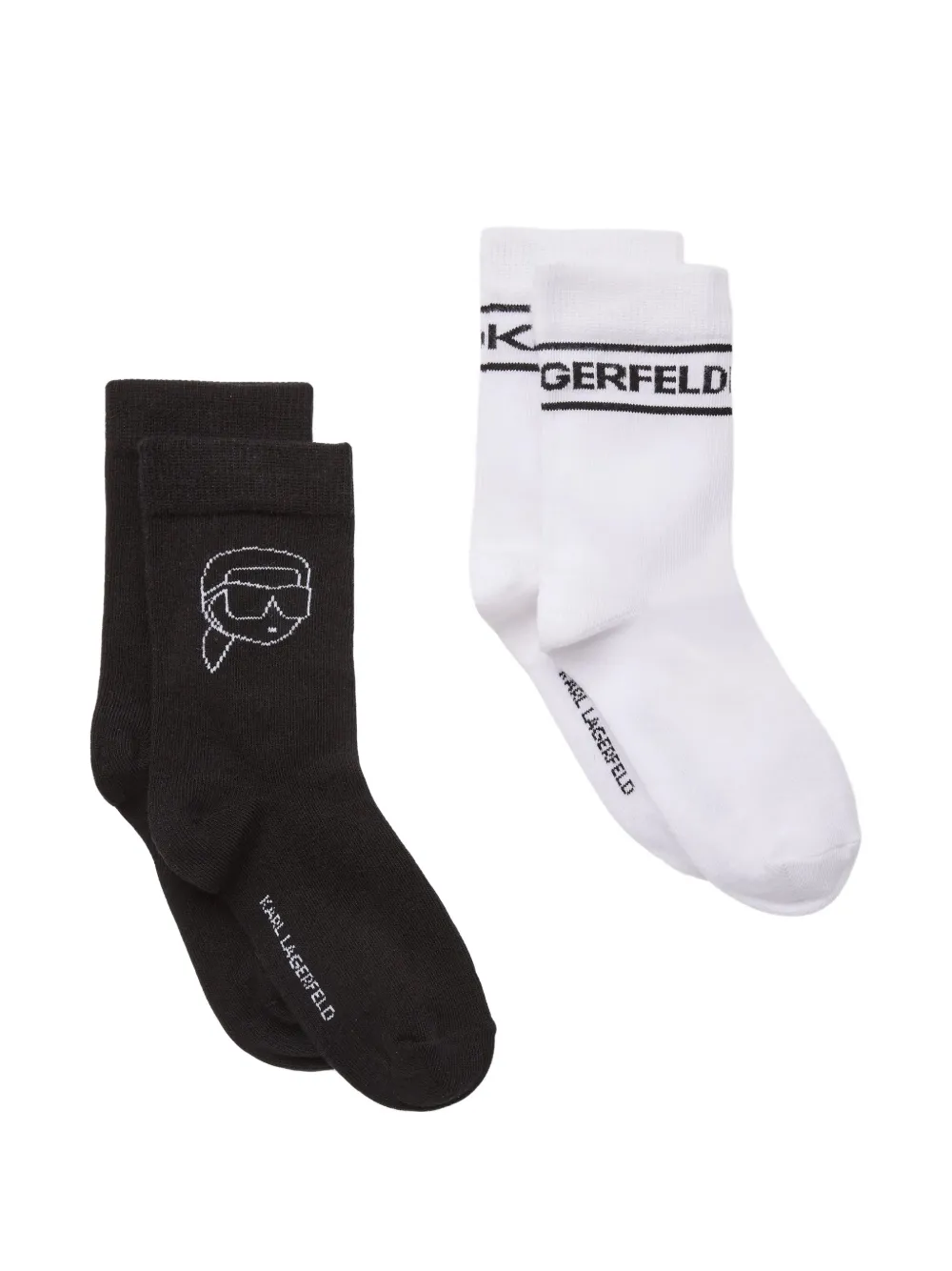 Karl Lagerfeld Kids Calzini con logo (2 paia) - Nero