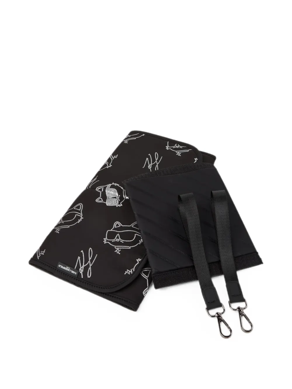 Karl Lagerfeld Kids Luiertas met Choupette-print Zwart