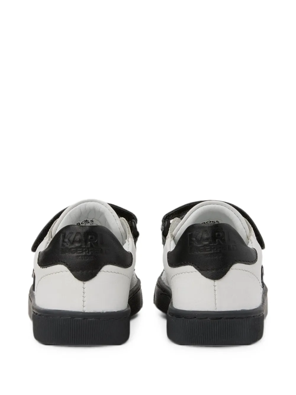 Karl Lagerfeld Kids touch-strap trainers Wit