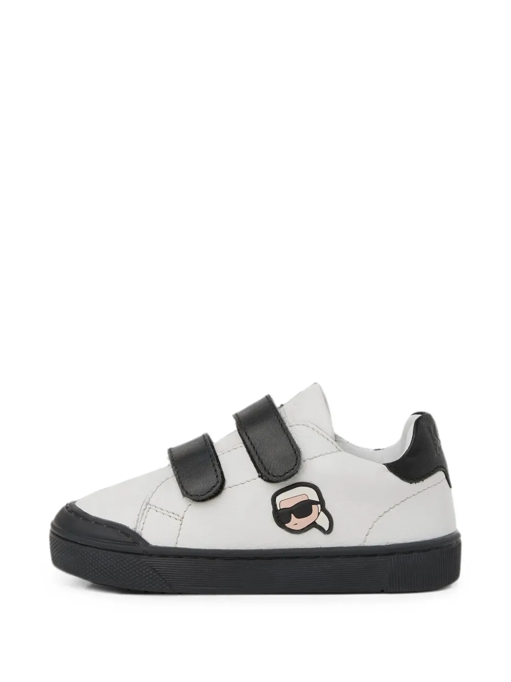 Karl Lagerfeld Kids touch-strap trainers Wit