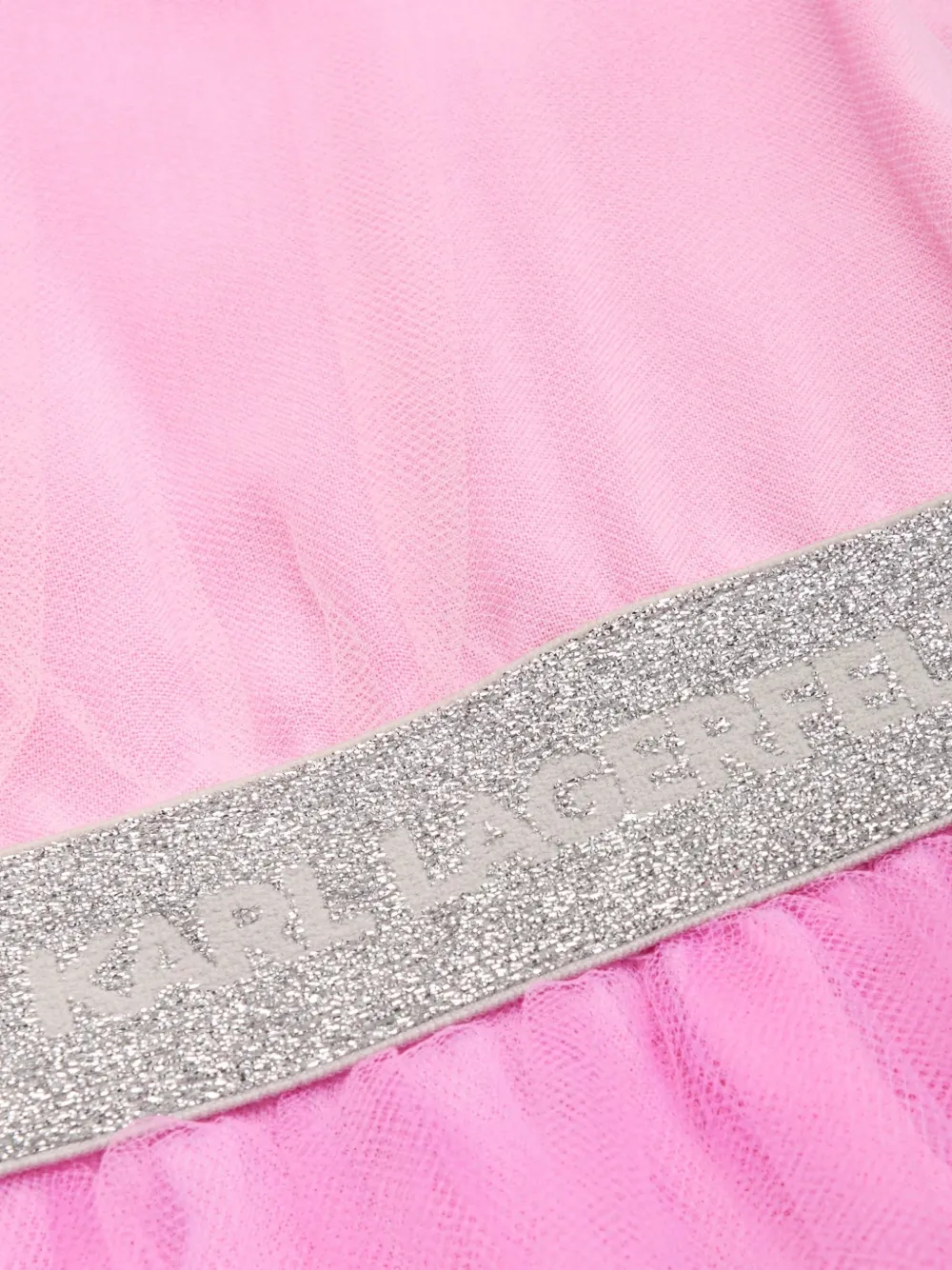 Karl Lagerfeld Kids Jurk met ruches Roze