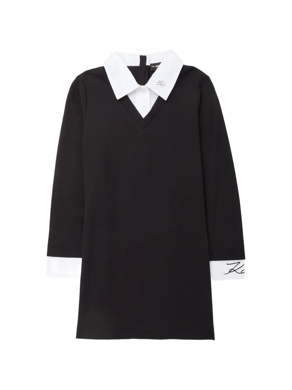 Karl Lagerfeld Kids Abito con logo - Nero