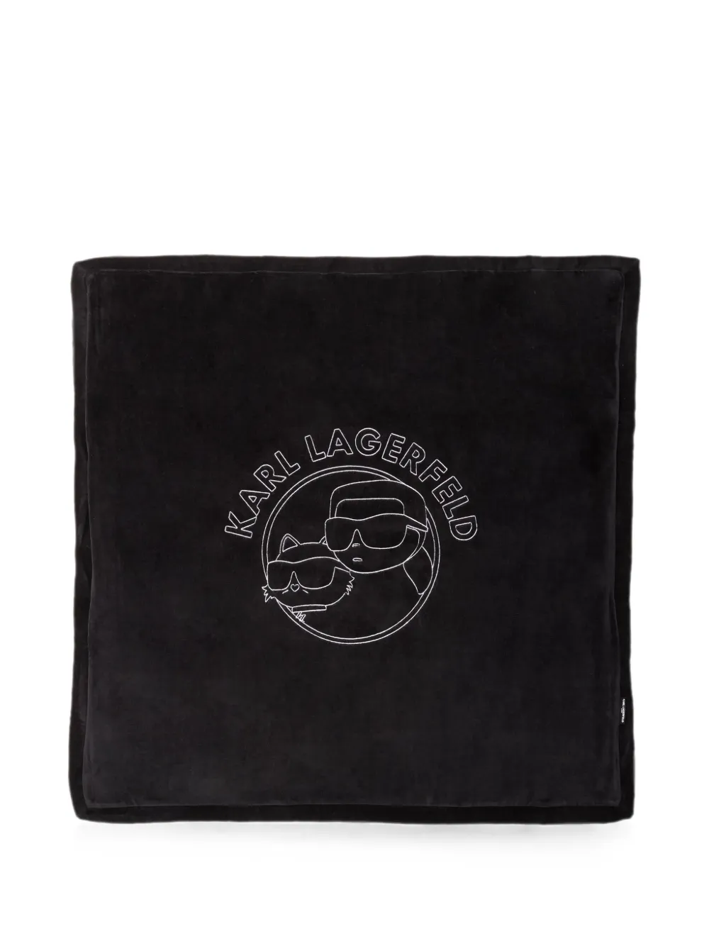 Karl Lagerfeld Kids Choupette-print blanket - Nero