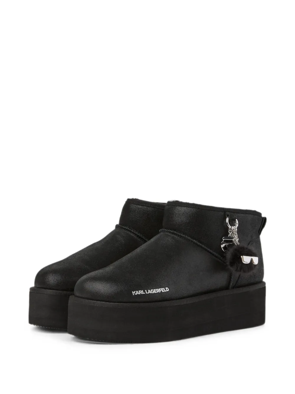 Karl Lagerfeld Thermo charms boots Zwart