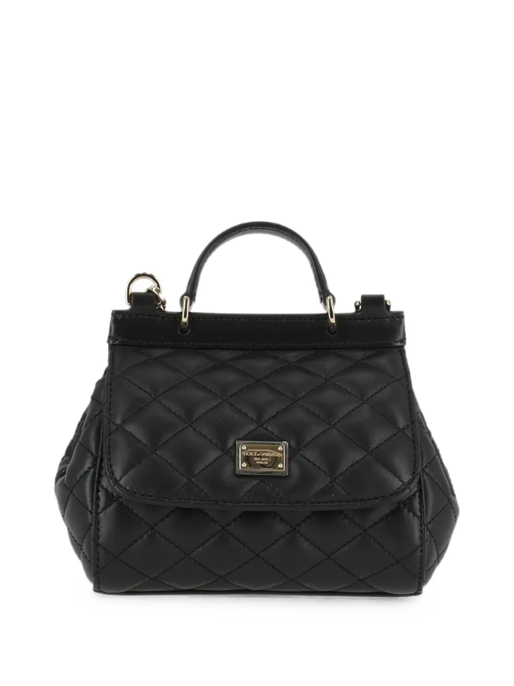 Dolce & Gabbana Kids Sicily handbag in nappa leather - Nero