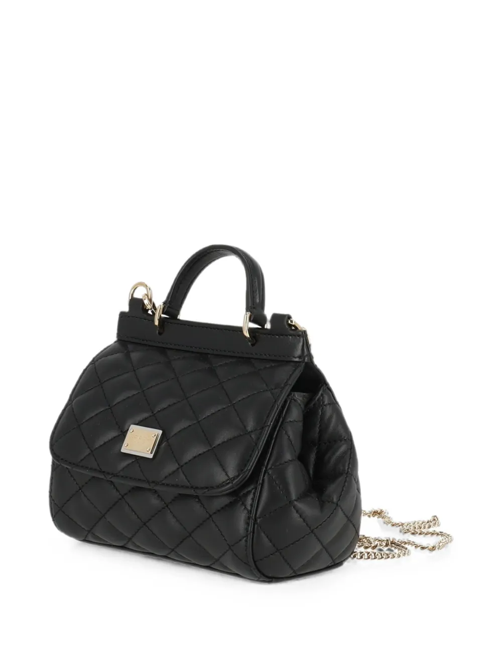 Dolce & Gabbana Kids Sicily nappaleren handtas Zwart