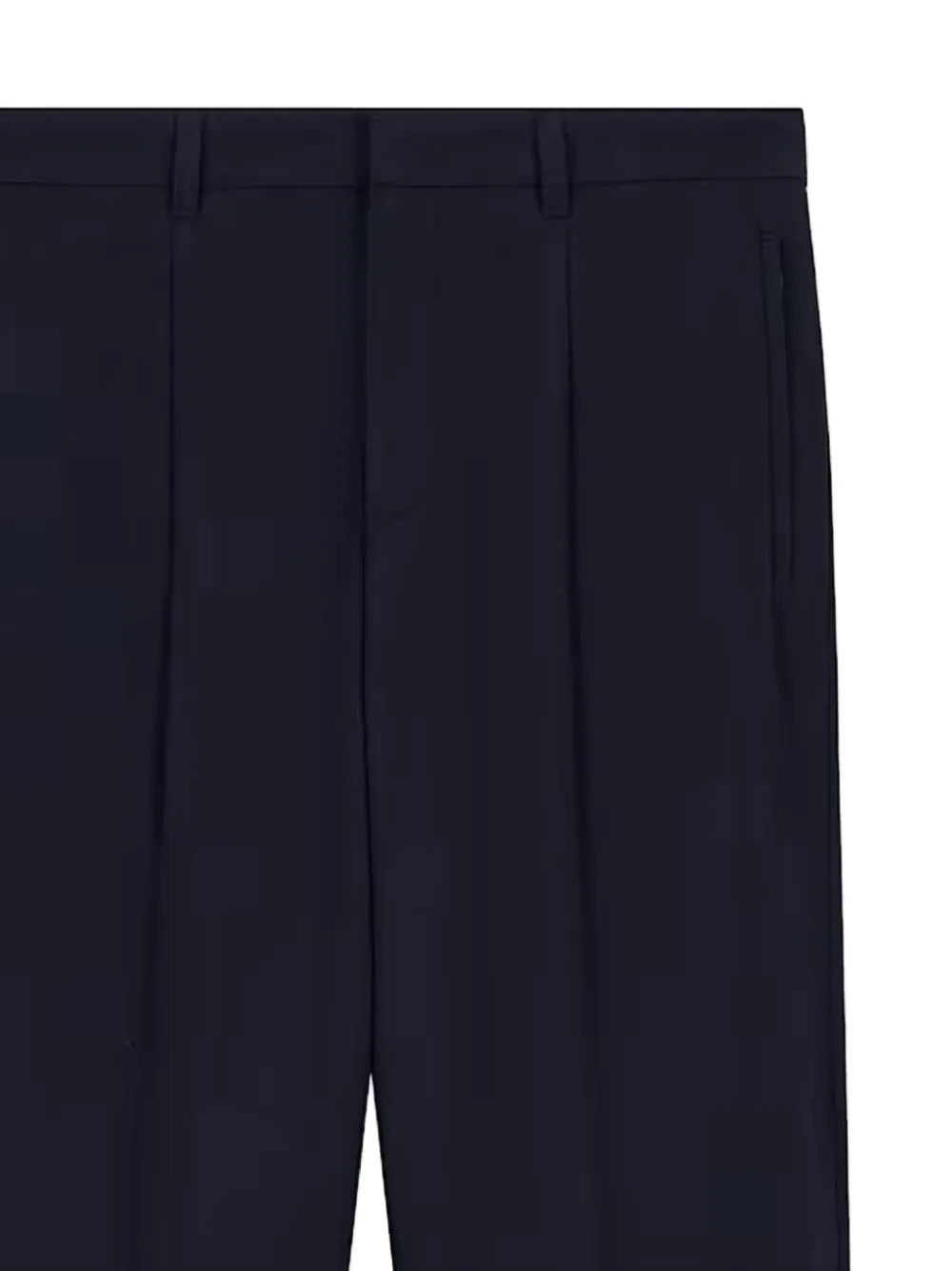 Emporio Armani Pantalon met geplooid detail Zwart