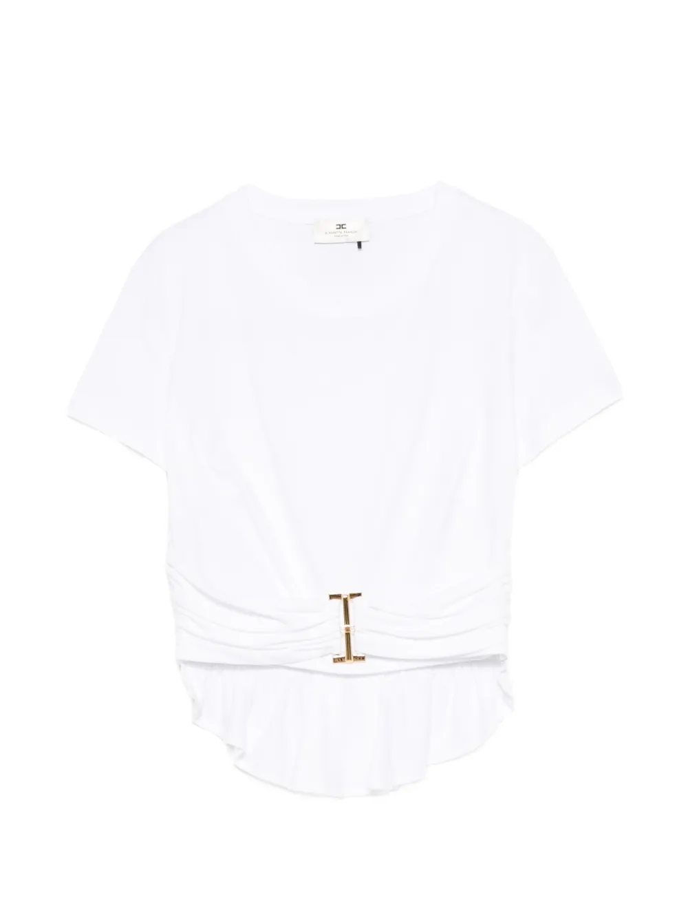 Elisabetta Franchi jersey T-shirt with jewel detail