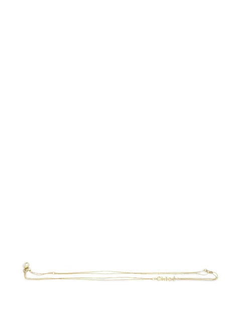 Chloé lariat logo-plaque belt necklace