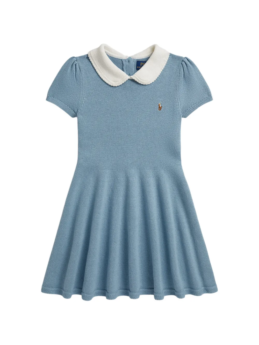POLO RALPH LAUREN KIDS Polo Pony Peter Pan-collar dress - Blu